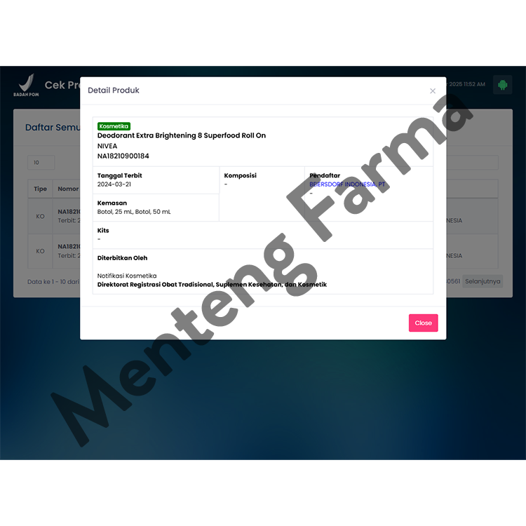 Nivea Extra Bright Radiant Smooth Deodorant Roll On 25ml