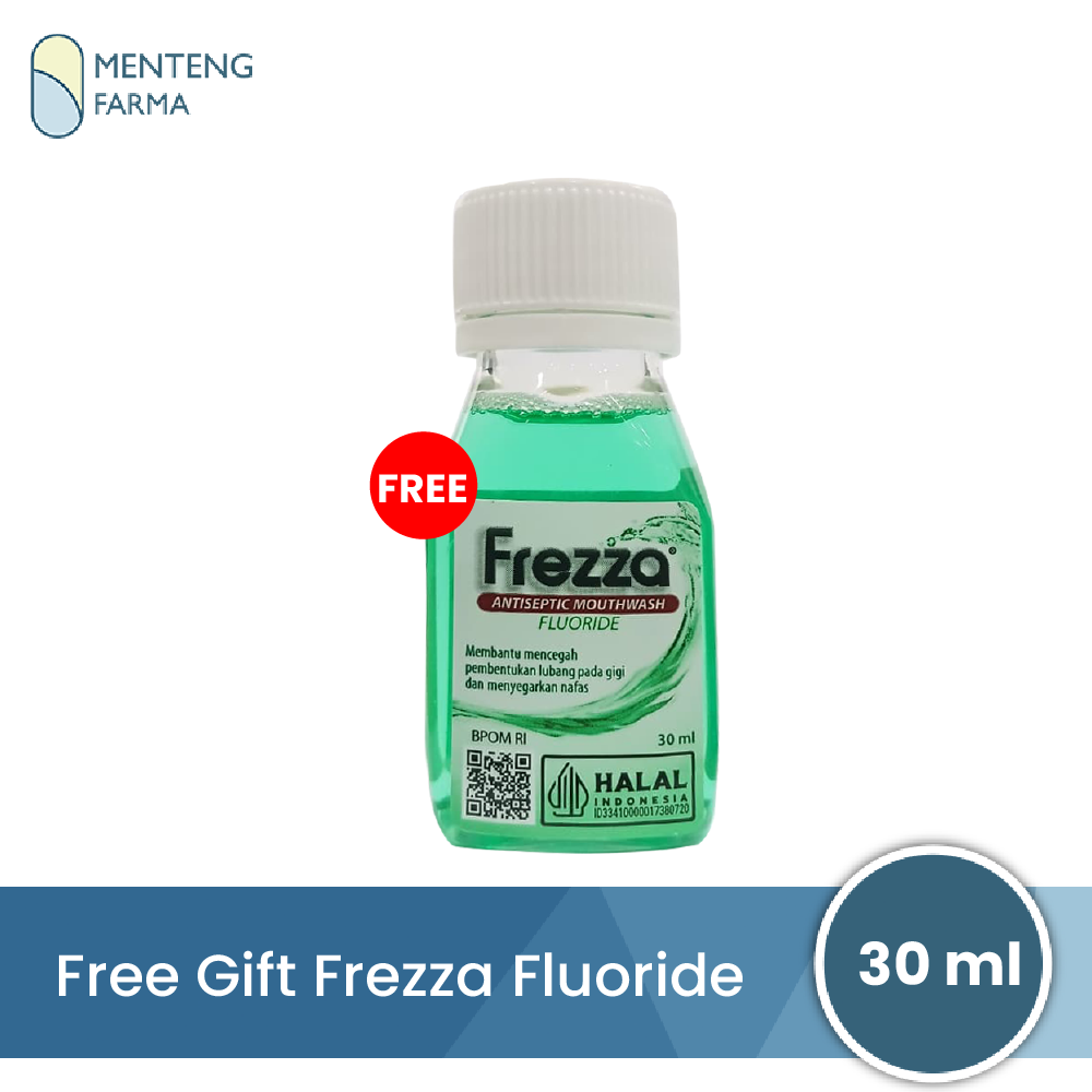Free Gift Frezza Antiseptic Mouthwash Fluoride/Mint 30 ML