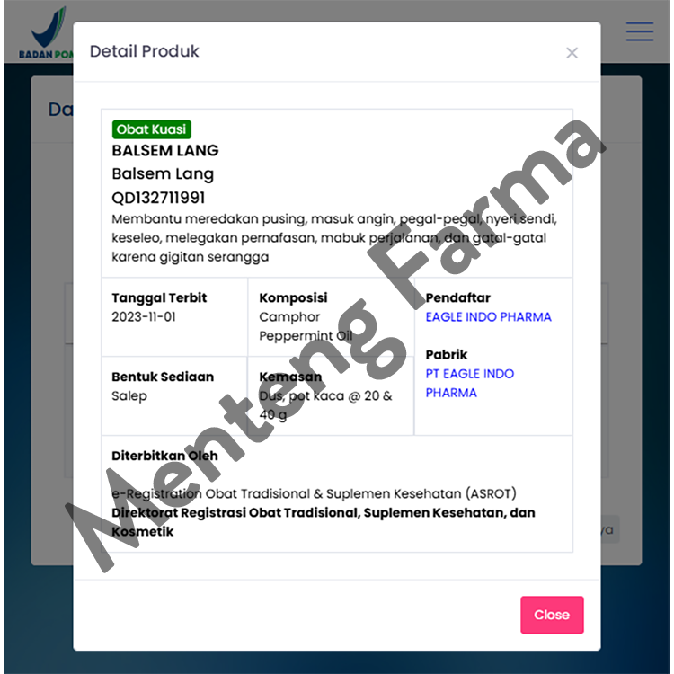 Eagle Balm (Balsem Lang) 40 Gr - Pereda Nyeri Otot dan Pegal Pegal