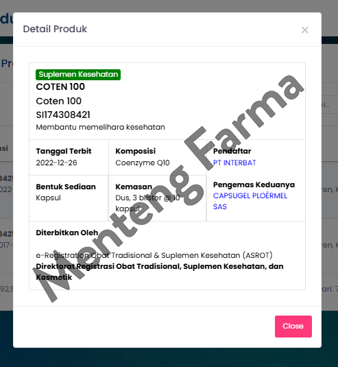 Coten 100 mg 10 Kapsul - Suplemen Kesehatan Jantung