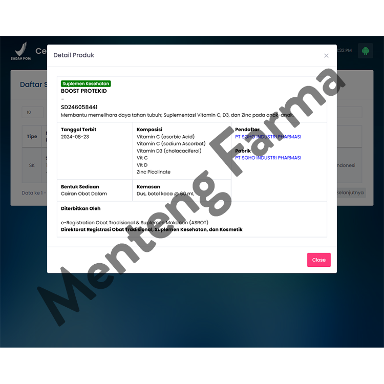 Boost Protekids 60 mL - Suplemen Kesehatan Anak Vitamin C & D3, Zinc Rasa Apel