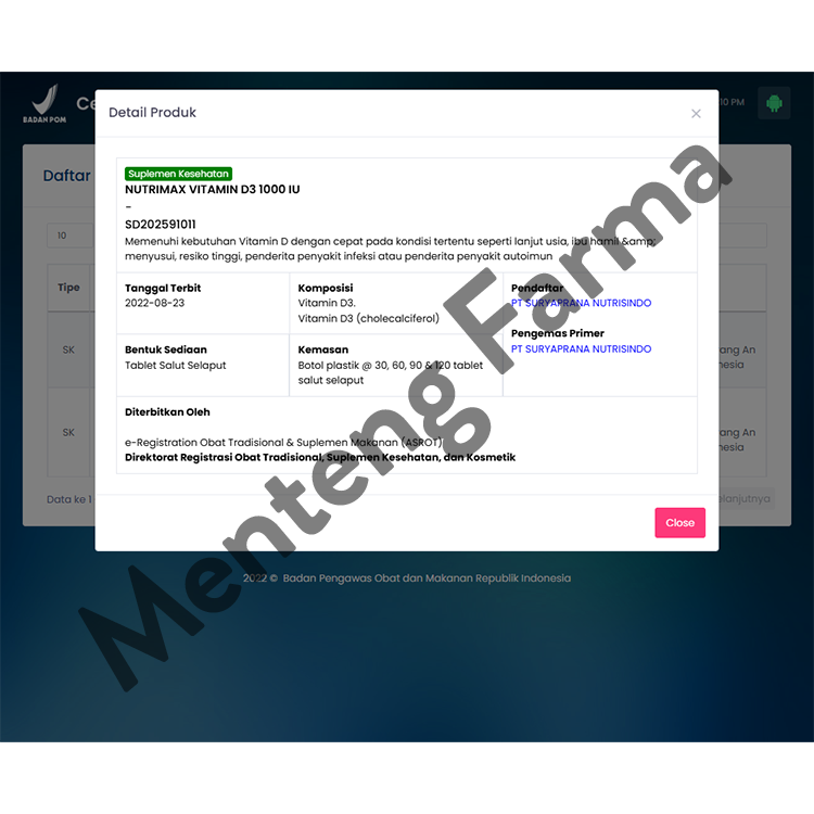Nutrimax Vitamin D3 1000 IU 60 tablet - Suplemen Imunitas Tubuh