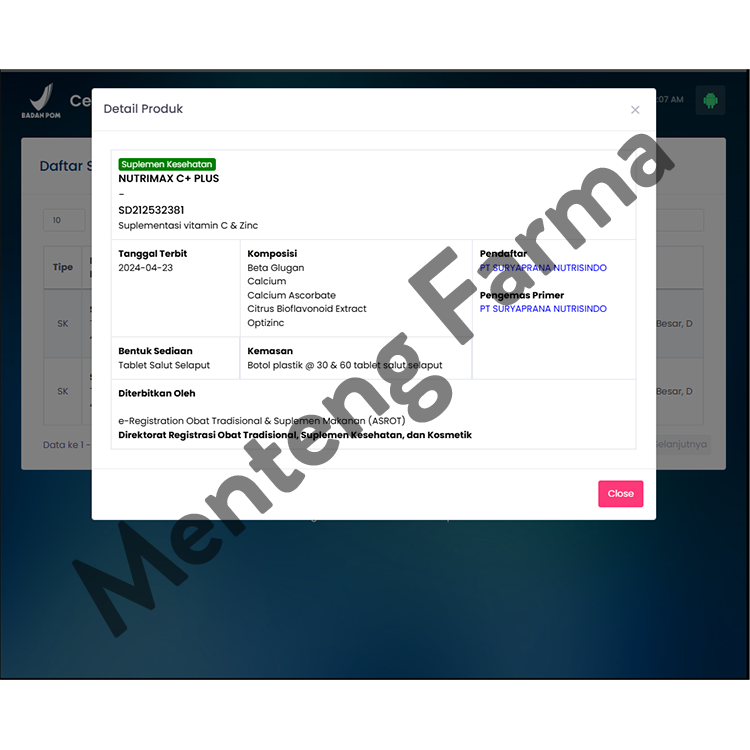 Nutrimax C+ Plus 30 tablet - Suplemen Kesehatan Penambah Daya Tahan Tubuh