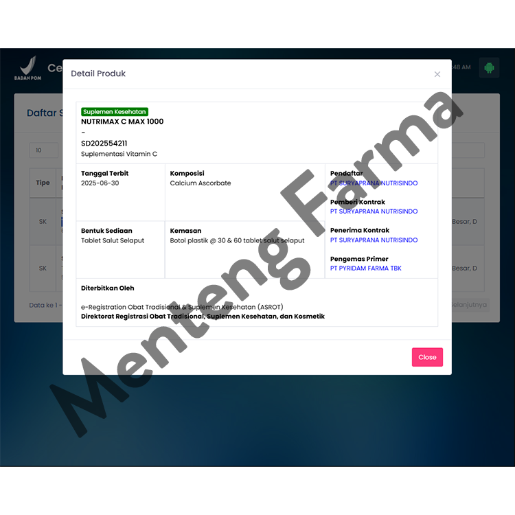 Nutrimax Cmax 1000 30 tablet - Suplemen Kesehatan Daya Tahan Tubuh