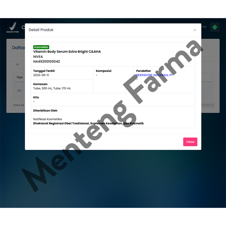 Nivea C&AHA Vitamin Body Serum 170ml - Mengangkat Sel Kulit Mati dengan Lembut