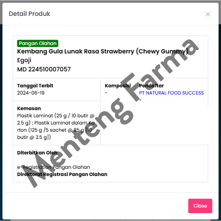 Egoji Chewy Gummy Strawberry Isi 10 Butir - Permen Gummy Vitamin C