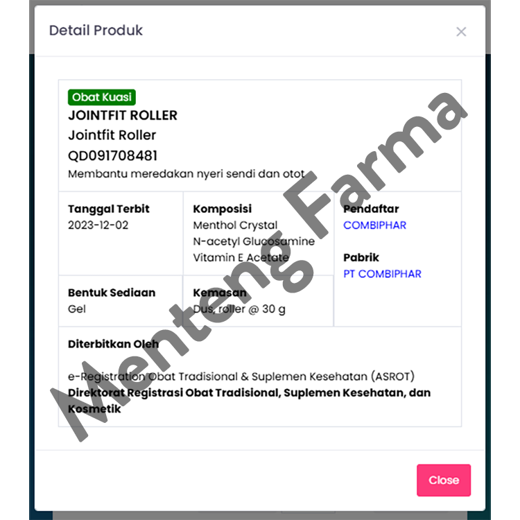 Jointfit Roller Gel - Pereda Nyeri Sendi, Otot, Pegal-pegal, Keseleo