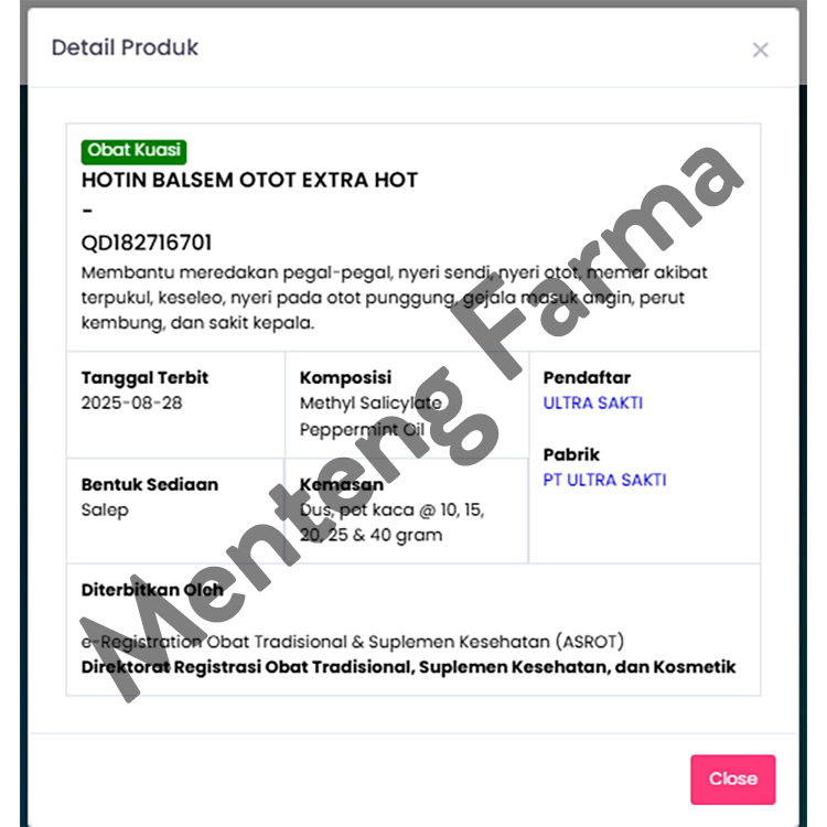 Hot In Balsem Otot Extra Hot - Pereda Pegal Linu dan Nyeri Sendi