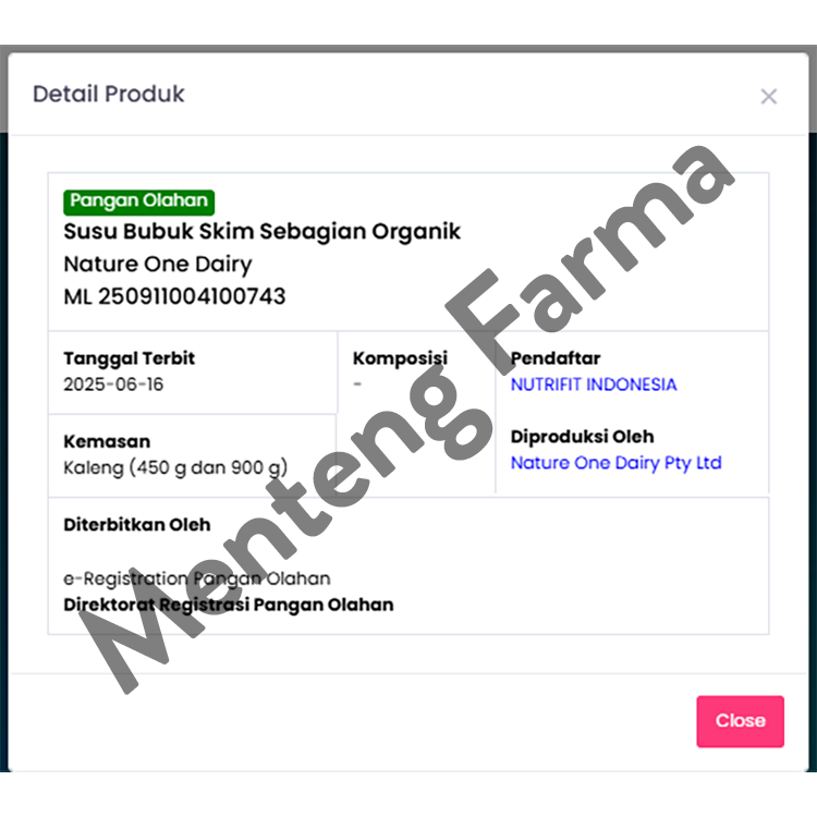 Nature One Dairy Organic Step 4 900 Gr - Susu Formula Anak Organik 3-6 Tahun