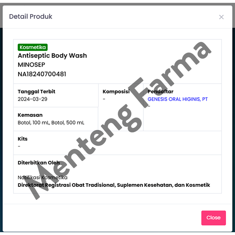 Minosep Antiseptic Body Wash 100 mL - Sabun Mandi Cair Antiseptik untuk Membersihkan Tubuh, Jerawat Punggung, dan Gatal