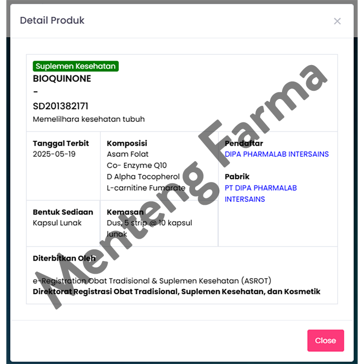 Bioquinone 10 Kapsul Lunak - Suplemen Kesehatan Memelihara Kesehatan Tubuh