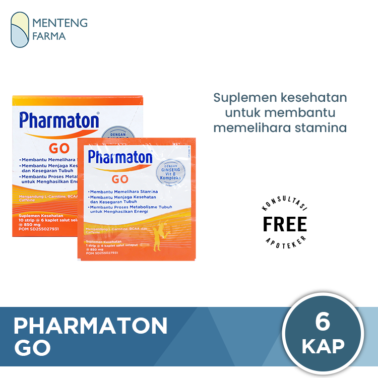 Pharmaton GO 6 Kaplet - Memelihara Stamina Tubuh