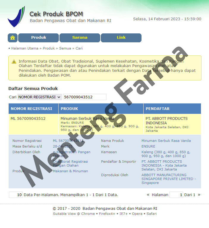 Ensure Vanila 380 Gram - Susu Penambah Nutrisi Dewasa Rendah Laktosa - Menteng Farma