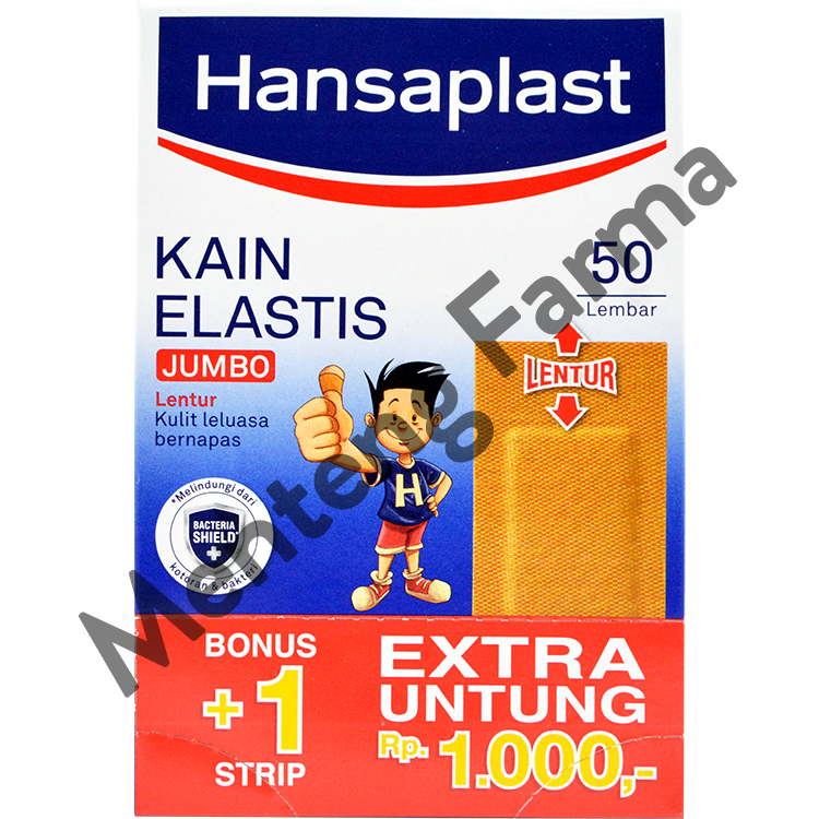 Hansaplast Jumbo - Dus Isi 50 Lembar - Menteng Farma