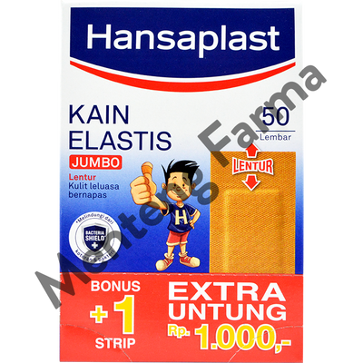 Hansaplast Jumbo - Dus Isi 50 Lembar - Menteng Farma