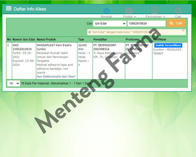 Hansaplast Jumbo - Dus Isi 50 Lembar - Menteng Farma