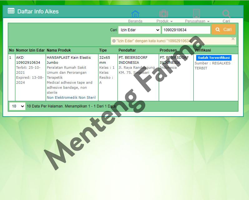 Hansaplast Jumbo - Dus Isi 50 Lembar - Menteng Farma