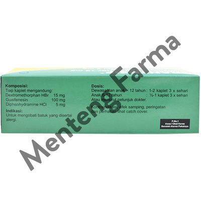 Grantusif 10 Kaplet - Obat Batuk Pilek Alergi - Menteng Farma
