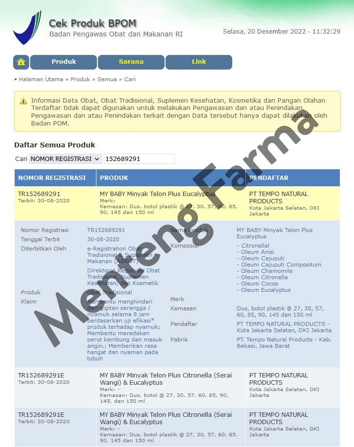 My Baby Minyak Telon Plus 90 ml - Aroma Telon Eucalyptus Anti Nyamuk Hingga 8 Jam - Menteng Farma