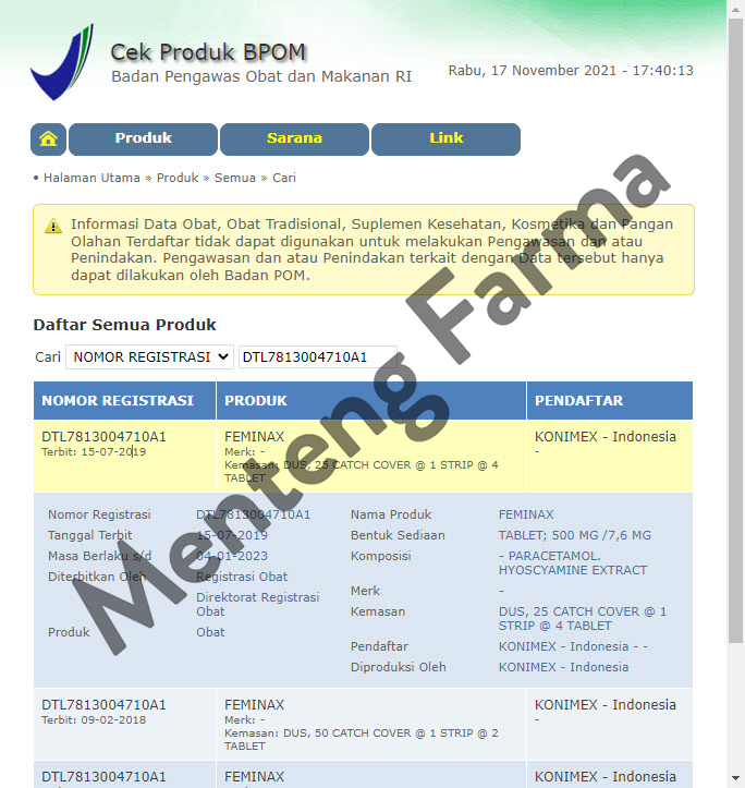 Feminax - Meredakan Nyeri Haid, Mengurangi Pusing dan Mulas - Menteng Farma