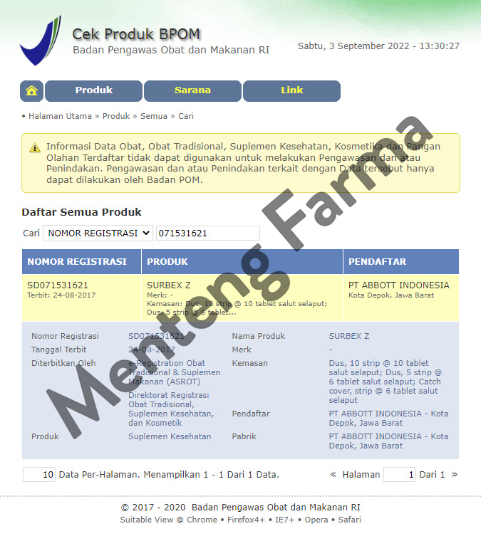 Surbex Z Strip 6 Tablet - Suplemen Vitamin B Kompleks, C, E, Asam Folat, dan Zinc - Menteng Farma