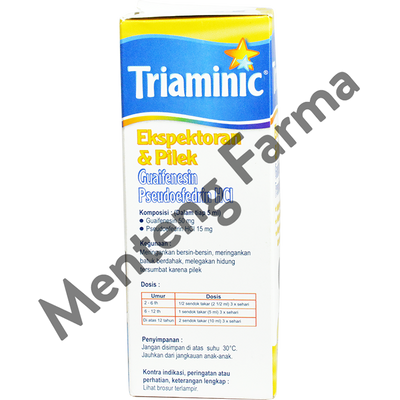 Triaminic Syrup Ekspektoran dan Pilek (Rasa Lemon) - Menteng Farma