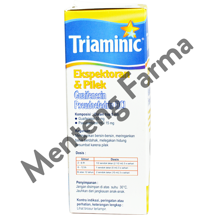 Triaminic Syrup Ekspektoran dan Pilek (Rasa Lemon) - Menteng Farma