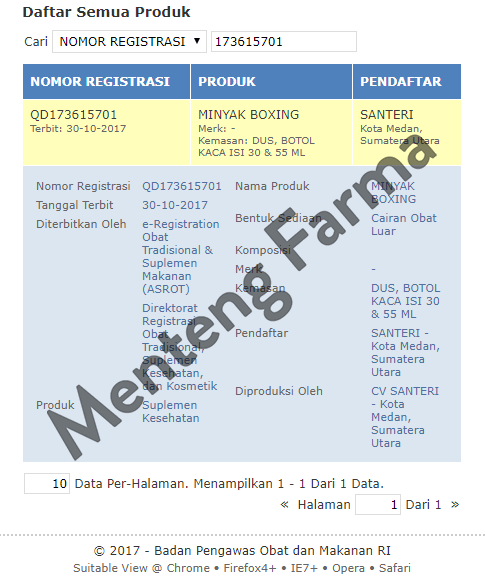 Minyak Boxing Minyak Urut 55 mL - Menteng Farma