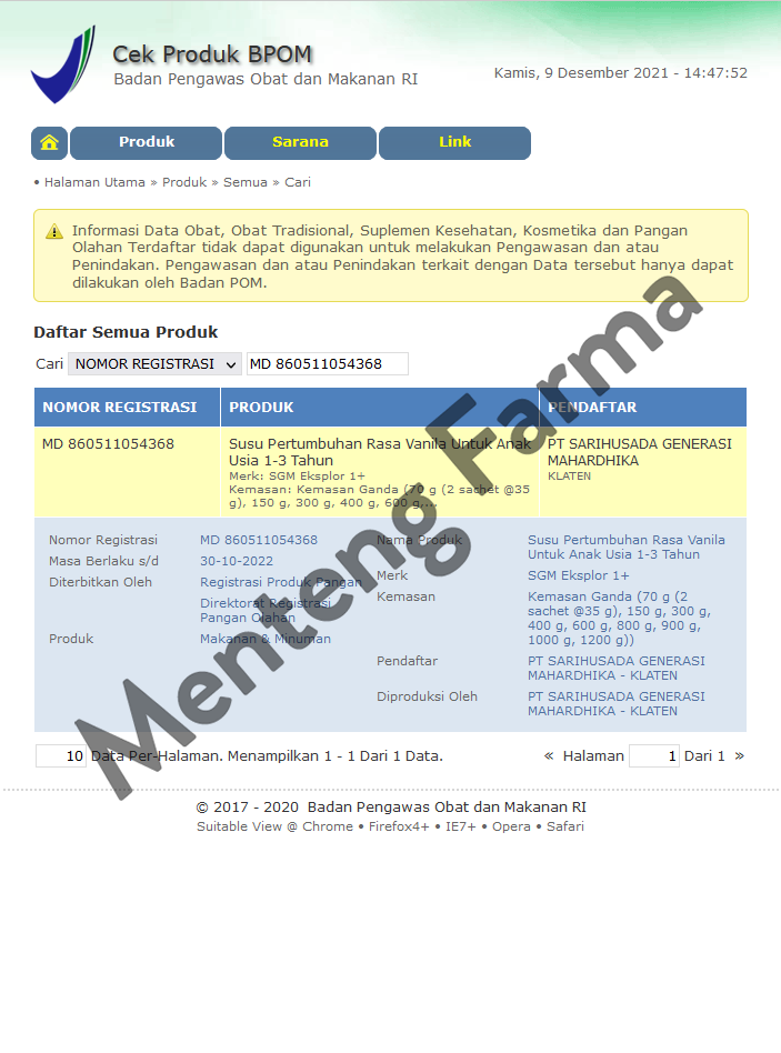 SGM Eksplor 5 Plus Madu 900 Gram - Susu Pertumbuhan Anak Usia Sekolah - Menteng Farma