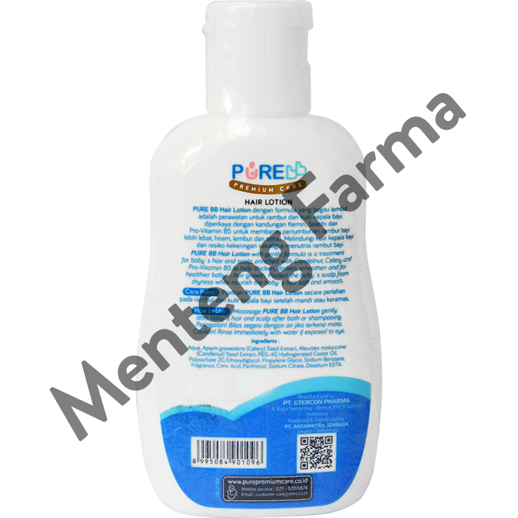 Pure Baby Hair Lotion 80 mL - Perawatan Rambut dan Kulit Kepala Bayi - Menteng Farma