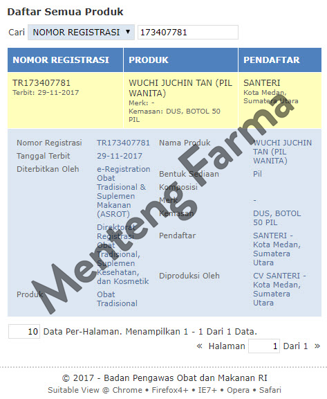 Pil Wanita Wuchi Juchin Tan - Memperbaiki Siklus Haid Menjadi Lancar - Menteng Farma
