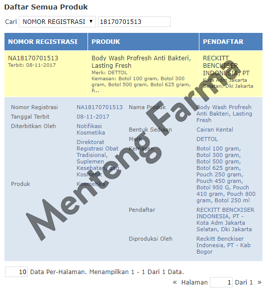 Sabun Mandi Cair Dettol ProFresh - Lasting Fresh (250 Gram) - Menteng Farma