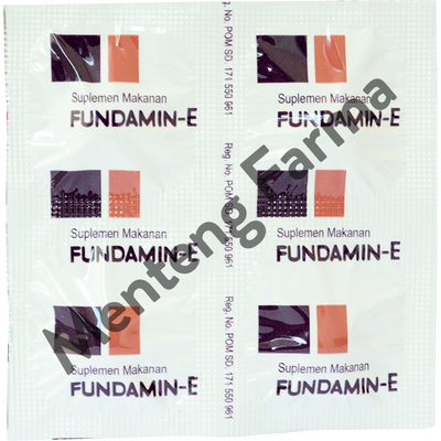 Fundamin-E 4 Tablet - Suplementasi Vitamin B1, B6, B12, dan vitamin E - Menteng Farma