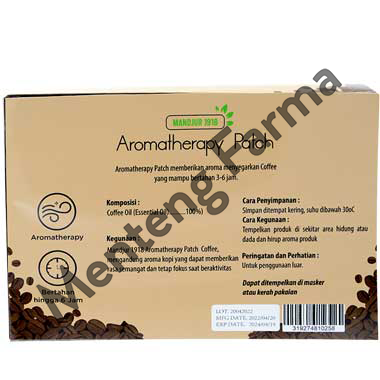 Mandjur 1918 Aromatherapy Patch Coffee Sachet (12 Patch) - Menteng Farma