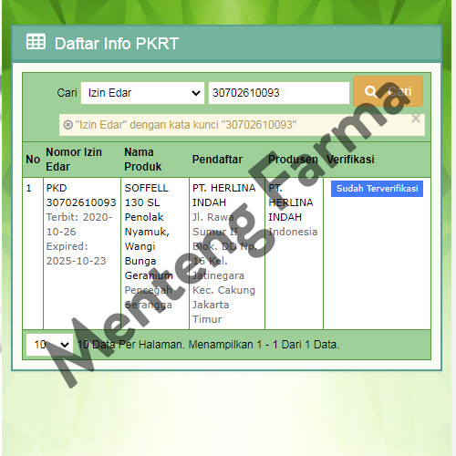 Soffell Spray Wangi Bunga Geranium 80 mL - Cairan Spray Anti Nyamuk - Menteng Farma