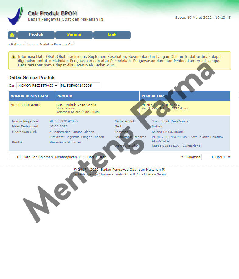 Nutren Junior 400 Gram - Susu Pertumbuhan Anak 1 - 10 Tahun - Menteng Farma