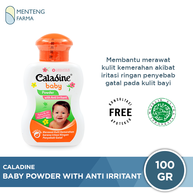 Caladine Baby Powder 100 Gr Bedak Bayi Anti Iritasi