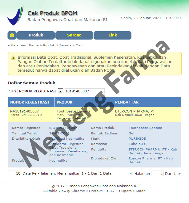 Pure Kids Toothpaste Banana 50 Gram - Pasta Gigi Anak Tanpa Detergen - Menteng Farma