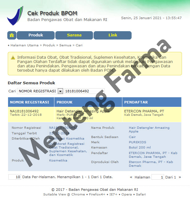 Pure Kids Hair Detangler Amazing Apple 200 mL - Pelembut Rambut Kusut - Menteng Farma