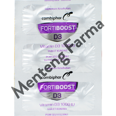 Fortiboost Vitamin D3 1000 IU 6 Tablet - Suplemen Vitamin D3 - Menteng Farma