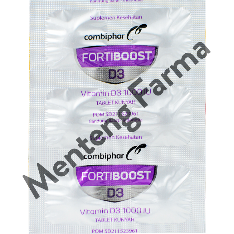 Fortiboost Vitamin D3 1000 IU 6 Tablet - Suplemen Vitamin D3 - Menteng Farma