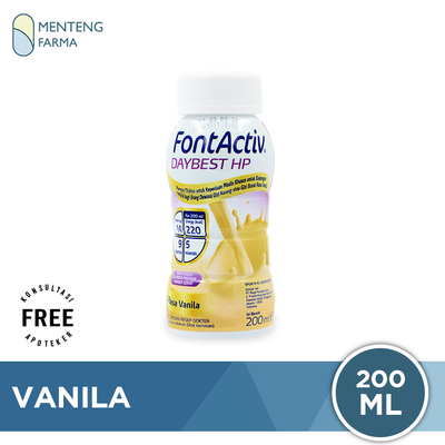 FontActiv Daybest HP Rasa Vanila 200 mL - Susu Khusus Penderita Diabetes - Menteng Farma