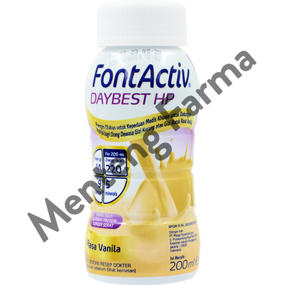 FontActiv Daybest HP Rasa Vanila 200 mL - Susu Khusus Penderita Diabetes - Menteng Farma