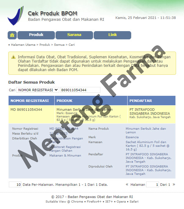 Sensitif Essencia Ginger And Lemon - Minuman Serbuk Pereda Mual - Menteng Farma