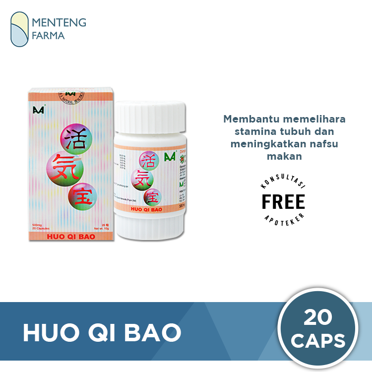 Huo Qi Bao - Suplemen Penambah Stamina Tubuh - Menteng Farma