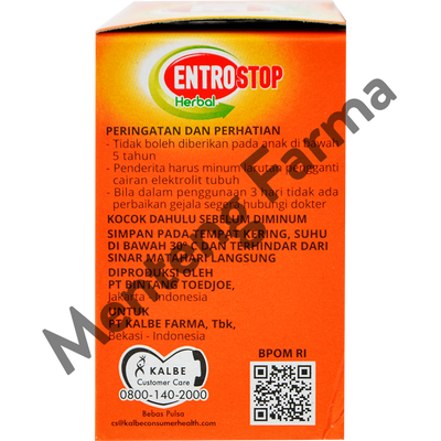 Entrostop Herbal Dewasa 6 Sachet - Obat Diare Dengan Bahan Alami - Menteng Farma