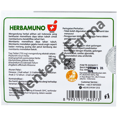 Herbamuno 4 Tablet - Multivitamin Dengan Kandungan Alami - Menteng Farma