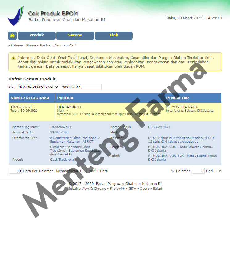 Herbamuno 4 Tablet - Multivitamin Dengan Kandungan Alami - Menteng Farma