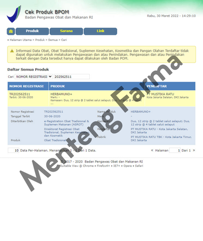 Herbamuno 4 Tablet - Multivitamin Dengan Kandungan Alami - Menteng Farma