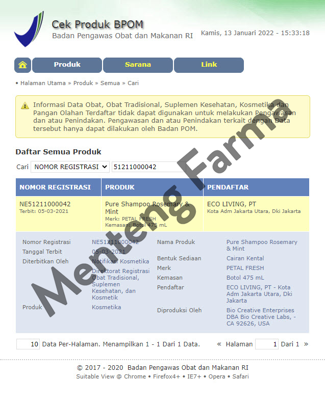 Petal Fresh Pure Conditioner Rosemary & Mint 475 mL - Membuat Rambut Lebih Tebal dan Bervolume - Menteng Farma